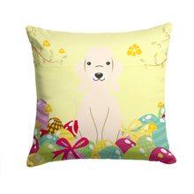 Load image into Gallery viewer, Easter Eggs Bedlington Terrier Sandy Throw Pillow - 14x14 Decorative Pillow – Art for Your Home &amp; Patio BB6091PW1414