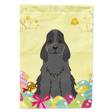 Load image into Gallery viewer, Easter Eggs Cocker Spaniel Black Flag Canvas House Size BB6092CHF