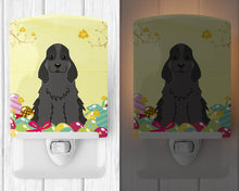 Load image into Gallery viewer, Easter Eggs Cocker Spaniel Black Ceramic Night Light BB6092CNL