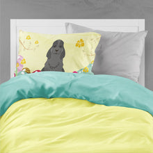 Load image into Gallery viewer, Easter Eggs Cocker Spaniel Black Fabric Standard Pillowcase – Artistic Decorative Front, White Back BB6092PILLOWCASE