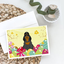Load image into Gallery viewer, Easter Eggs Cocker Spaniel Black Tan Greeting Cards -  Blank Note Cards – 8-Pack of Artist-Designed Cards with Envelopes