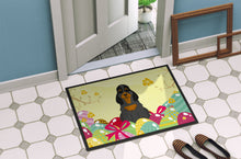 Load image into Gallery viewer, Easter Eggs Cocker Spaniel Black Tan Doormat - 24x36 Decorative Floor Mat – Indoor/Outdoor Rug with Artistic Flair BB6093JMAT