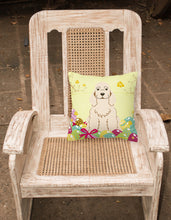 Load image into Gallery viewer, Easter Eggs Cocker Spaniel Buff Fabric Decorative Pillow BB6094PW1818