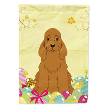 Load image into Gallery viewer, Easter Eggs Cocker Spaniel Red Flag Canvas House Size BB6095CHF