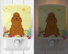Load image into Gallery viewer, Easter Eggs Cocker Spaniel Red Ceramic Night Light BB6095CNL
