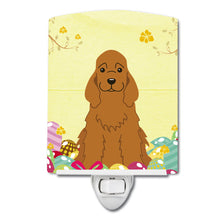 Load image into Gallery viewer, Easter Eggs Cocker Spaniel Red Ceramic Night Light BB6095CNL