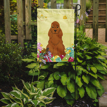 Load image into Gallery viewer, Easter Eggs Cocker Spaniel Red Garden Flag - Outdoor Decorative Yard Flag BB6095GF