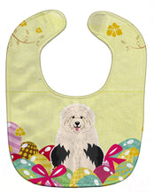 Load image into Gallery viewer, Easter Eggs Old English Sheepdog Baby Bib BB6096BIB