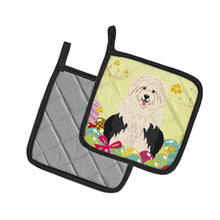 Load image into Gallery viewer, Easter Eggs Old English Sheepdog Pot Holders - Set of 2 - Heat-Resistant Kitchen Essentials BB6096PTHD