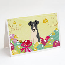 Load image into Gallery viewer, Easter Eggs Smooth Fox Terrier Greeting Cards -  Blank Note Cards – 8-Pack of Artist-Designed Cards with Envelopes