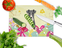 Load image into Gallery viewer, Easter Eggs Smooth Fox Terrier Glass Cutting Boards – Durable, Decorative Kitchen Art Large BB6098LCB