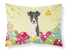 Load image into Gallery viewer, Easter Eggs Smooth Fox Terrier Fabric Standard Pillowcase – Artistic Decorative Front, White Back BB6098PILLOWCASE