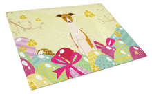 Load image into Gallery viewer, Easter Eggs Whippet Glass Cutting Boards – Durable, Decorative Kitchen Art Large BB6099LCB