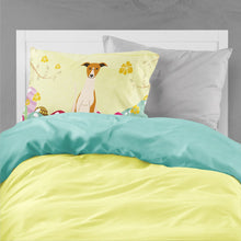 Load image into Gallery viewer, Easter Eggs Whippet Fabric Standard Pillowcase – Artistic Decorative Front, White Back BB6099PILLOWCASE