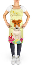 Load image into Gallery viewer, Easter Eggs Wire Fox Terrier Apron – Artist-Designed Kitchen, BBQ &amp; Craft Apron BB6101APRON