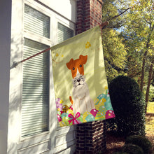 Load image into Gallery viewer, Easter Eggs Wire Fox Terrier Flag Canvas House Size BB6101CHF