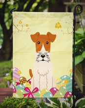 Load image into Gallery viewer, Easter Eggs Wire Fox Terrier Garden Flag - Outdoor Decorative Yard Flag BB6101GF