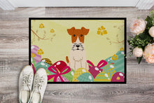 Load image into Gallery viewer, Easter Eggs Wire Fox Terrier Doormat - 24x36 Decorative Floor Mat – Indoor/Outdoor Rug with Artistic Flair BB6101JMAT