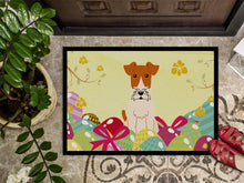 Load image into Gallery viewer, Easter Eggs Wire Fox Terrier Doormat - 24x36 Decorative Floor Mat – Indoor/Outdoor Rug with Artistic Flair BB6101JMAT