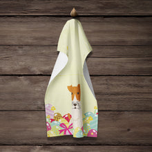 Load image into Gallery viewer, Easter Eggs Wire Fox Terrier Kitchen Towel – Artistic Dish Towel for Everyday Use BB6101KTWL