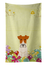 Load image into Gallery viewer, Easter Eggs Wire Fox Terrier Kitchen Towel – Artistic Dish Towel for Everyday Use BB6101KTWL