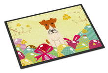 Load image into Gallery viewer, Easter Eggs Wire Fox Terrier Doormat - 18x27 Decorative Floor Mat – Indoor/Outdoor Rug with Artistic Flair BB6101MAT