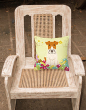 Load image into Gallery viewer, Easter Eggs Wire Fox Terrier Fabric Decorative Pillow BB6101PW1818
