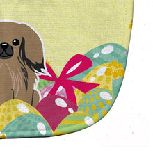 Load image into Gallery viewer, Easter Eggs Pekingnese Tan Baby Bib BB6102BIB
