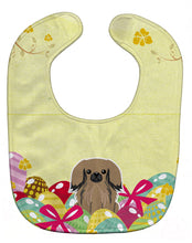 Load image into Gallery viewer, Easter Eggs Pekingnese Tan Baby Bib BB6102BIB
