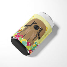 Load image into Gallery viewer, Easter Eggs Pekingnese Tan Can or Bottle Hugger BB6102CC