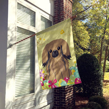 Load image into Gallery viewer, Easter Eggs Pekingnese Tan Flag Canvas House Size BB6102CHF