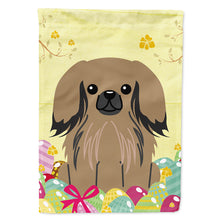 Load image into Gallery viewer, Easter Eggs Pekingnese Tan Flag Canvas House Size BB6102CHF