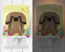 Load image into Gallery viewer, Easter Eggs Pekingnese Tan Ceramic Night Light BB6102CNL