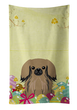 Load image into Gallery viewer, Easter Eggs Pekingnese Tan Kitchen Towel – Artistic Dish Towel for Everyday Use BB6102KTWL