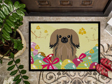Load image into Gallery viewer, Easter Eggs Pekingnese Tan Doormat - 18x27 Decorative Floor Mat – Indoor/Outdoor Rug with Artistic Flair BB6102MAT