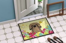 Load image into Gallery viewer, Easter Eggs Pekingnese Tan Doormat - 18x27 Decorative Floor Mat – Indoor/Outdoor Rug with Artistic Flair BB6102MAT