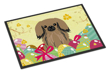 Load image into Gallery viewer, Easter Eggs Pekingnese Tan Doormat - 18x27 Decorative Floor Mat – Indoor/Outdoor Rug with Artistic Flair BB6102MAT