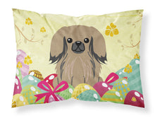 Load image into Gallery viewer, Easter Eggs Pekingnese Tan Fabric Standard Pillowcase – Artistic Decorative Front, White Back BB6102PILLOWCASE