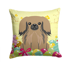 Load image into Gallery viewer, Easter Eggs Pekingnese Tan Throw Pillow - 14x14 Decorative Pillow – Art for Your Home &amp; Patio BB6102PW1414