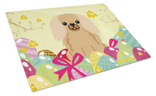 Load image into Gallery viewer, Easter Eggs Pekingnese Fawn Sable Glass Cutting Boards – Durable, Decorative Kitchen Art Large BB6104LCB