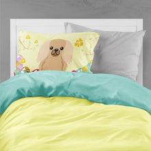 Load image into Gallery viewer, Easter Eggs Pekingnese Fawn Sable Fabric Standard Pillowcase – Artistic Decorative Front, White Back BB6104PILLOWCASE