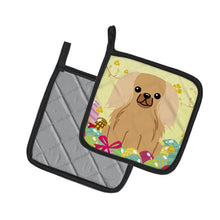 Load image into Gallery viewer, Easter Eggs Pekingnese Fawn Sable Pot Holders - Set of 2 - Heat-Resistant Kitchen Essentials BB6104PTHD