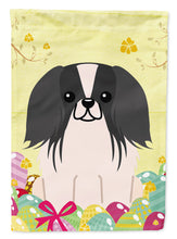 Load image into Gallery viewer, Easter Eggs Pekingnese Black White Garden Flag - Outdoor Decorative Yard Flag BB6105GF