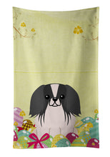Load image into Gallery viewer, Easter Eggs Pekingnese Black White Kitchen Towel – Artistic Dish Towel for Everyday Use BB6105KTWL