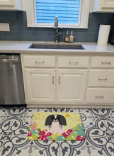 Load image into Gallery viewer, Easter Eggs Pekingnese Black White Machine Washable Memory Foam Mat BB6105RUG