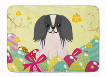 Load image into Gallery viewer, Easter Eggs Pekingnese Black White Machine Washable Memory Foam Mat BB6105RUG