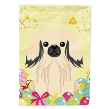 Load image into Gallery viewer, Easter Eggs Pekingnese Cream Flag Canvas House Size BB6106CHF