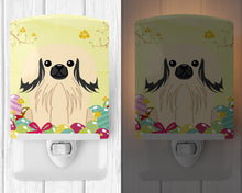 Load image into Gallery viewer, Easter Eggs Pekingnese Cream Ceramic Night Light BB6106CNL