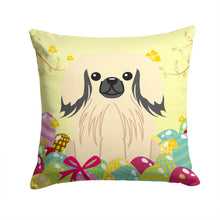Load image into Gallery viewer, Easter Eggs Pekingnese Cream Throw Pillow - 14x14 Decorative Pillow – Art for Your Home &amp; Patio BB6106PW1414
