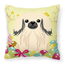 Load image into Gallery viewer, Easter Eggs Pekingnese Cream Fabric Decorative Pillow BB6106PW1818